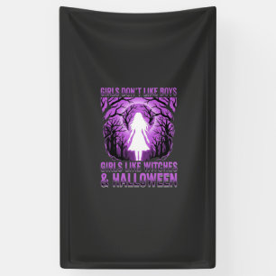 Hexen-Mädchen Halloween-Design Banner