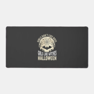 Hexen Mädchen Halloween Fledermaus Design_1 Schreibtischunterlage
