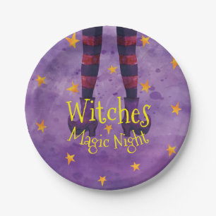 Hexen Magic Night Halloween Papierteller