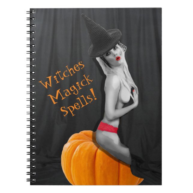 Hexen Magick Zaubers Spell Book Notebook Journal Notizblock (Vorderseite)