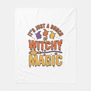 Hexen-Magie-Halloween-Typografie-Design_1 Fleecedecke
