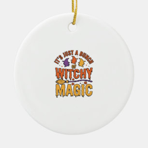 Hexen-Magie-Halloween-Typografie-Design_1 Keramik Ornament
