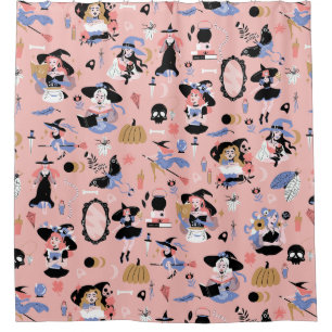 Hexen magische okkulte Fantasie whimsical Hexerei Duschvorhang