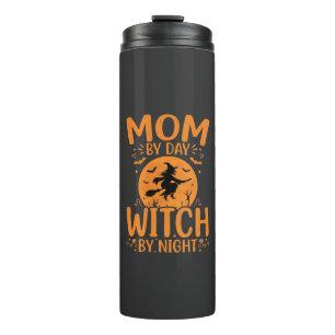 Hexen-Mama Halloween-Design Thermosbecher