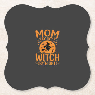 Hexen-Mama Halloween-Design Untersetzer