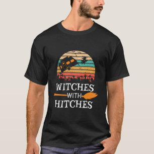 Hexen Mit Anhängern Halloween Camper Wohnwagen T-Shirt