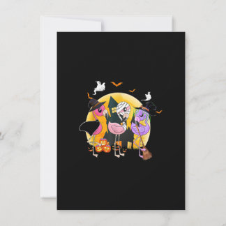 Hexen mit Hitches Halloween 2020 rosa Flamingo Einladung