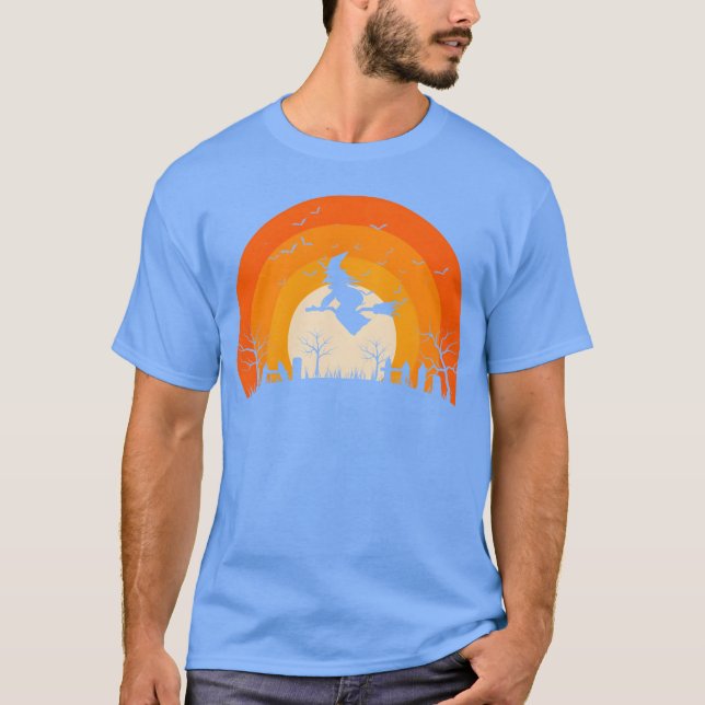 Hexen mit Problemen Camping Lustiger Halloween-Jun T-Shirt (Vorderseite)