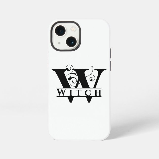 Hexen-Monogramm-Name-Design Case-Mate iPhone 13 Mini Hülle (Rückseite)