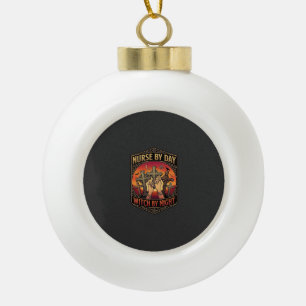 Hexen-Nacht-Kreuz-Hände-Halloween_1 Keramik Kugel-Ornament