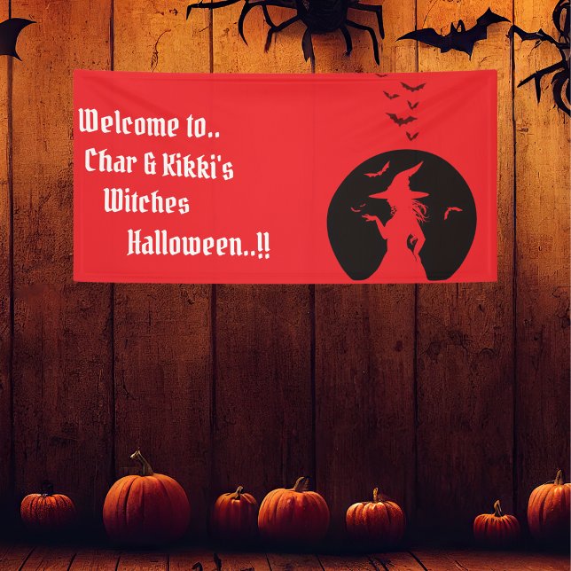 Hexen nur Halloween-Party Banner (Witches Only Halloween Party Banner)
