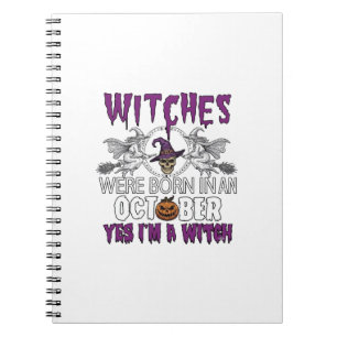 Hexen Oktober Halloween Totenkopf Hexenhut Kürbis_ Notizblock