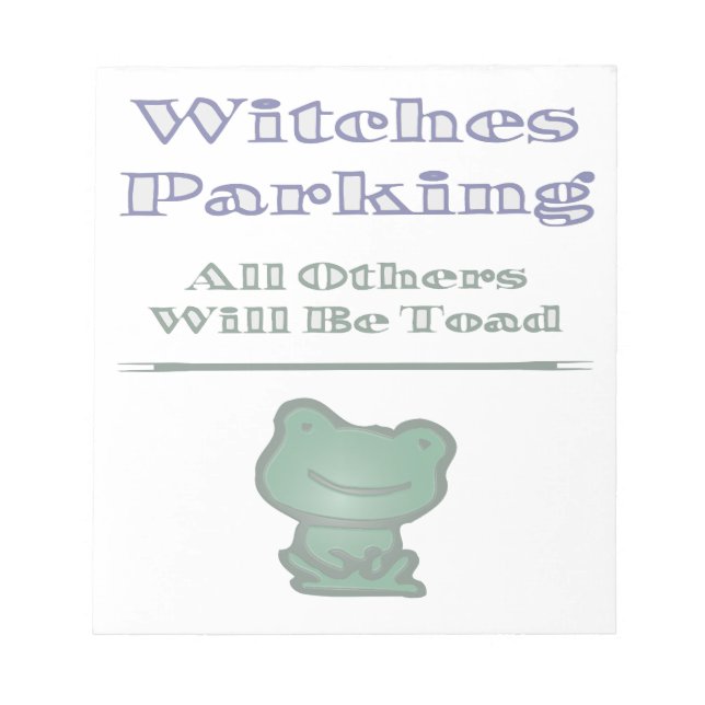 Hexen Parken Notizblock (Vorderseite)