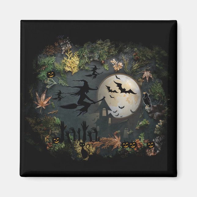 Hexen Party Night Magnet (Vorne)