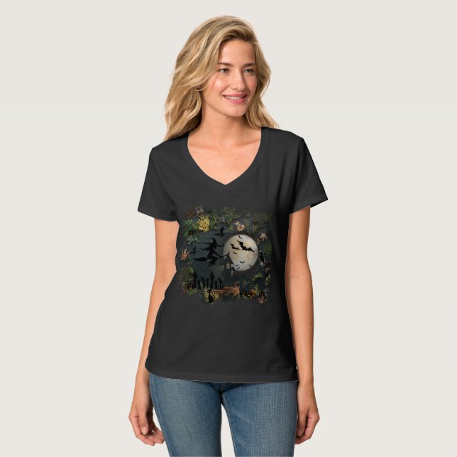 Hexen Party Night T-Shirt (Vorderseite Vollansicht)