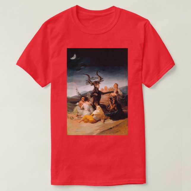 Hexen Sabbat (El Aquelarre) von Francisco Goya  T-Shirt (Design vorne)