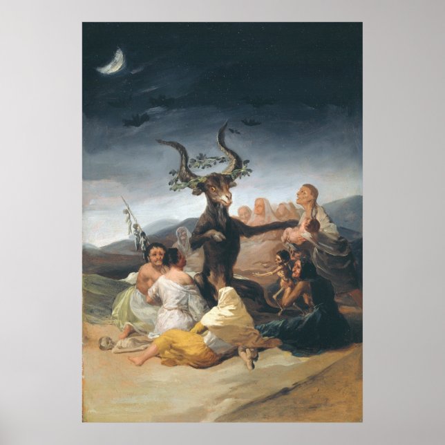 Hexen Sabbat - Francisco de Goya (1797-1798) Poster (Vorne)