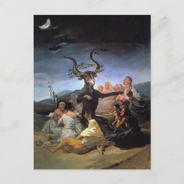 'Hexen' Sabbat Postkarte (Vorderseite)