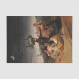 Hexen' Sabbat von Francisco de Goya Seidenpapier