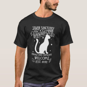 Hexen-Salem-Heim für verwahrloste schwarze Katzen  T-Shirt