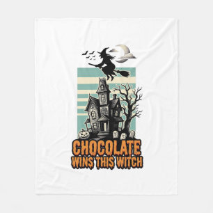 Hexen-Schokoladen-Shirt Süße Halloween-Leckerei-De Fleecedecke