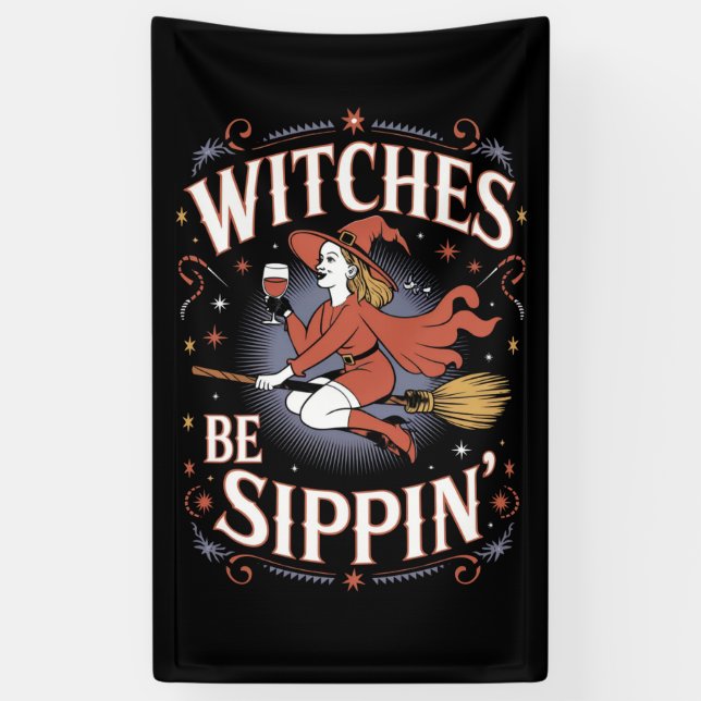 Hexen sind ein Weihnachtslied der Sippin Banner (Vertikal)