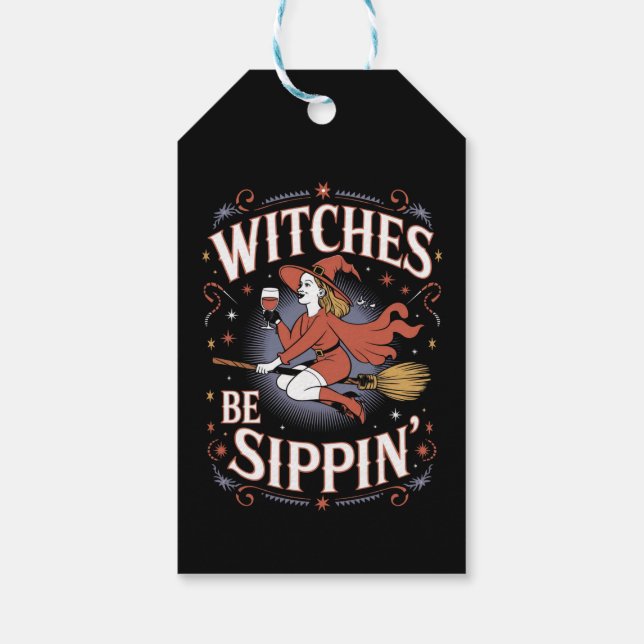 Hexen sind ein Weihnachtslied der Sippin Geschenkanhänger (Rückseite)