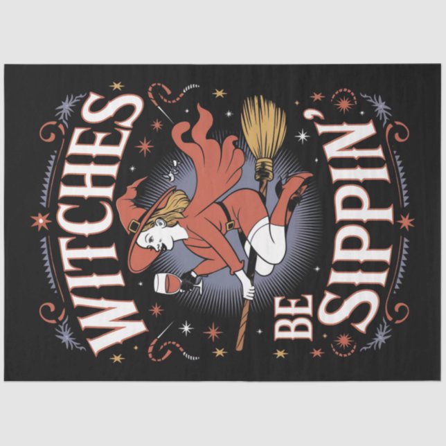 Hexen sind ein Weihnachtslied der Sippin Seidenpapier (Vorderseite)