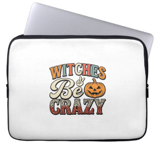 Hexen sind verrückte Vintage-Halloween-Shirt-Desig Laptopschutzhülle