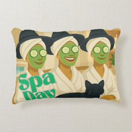 Hexen-Spa-Tag Lustiger Humor Dekokissen
