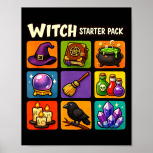 Hexen-Starter-Kit lustige Magie Hexerei Poster