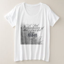 Hexen-T-Shirt Salem Historisches Zitat Große Größe T-Shirt