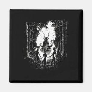 Hexen tanzen mit Baphomet okkultistischen Hexen go Magnet