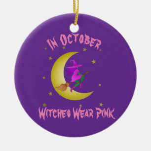 Hexen tragen im Oktober Pink bei Donner_Cove Keramik Ornament