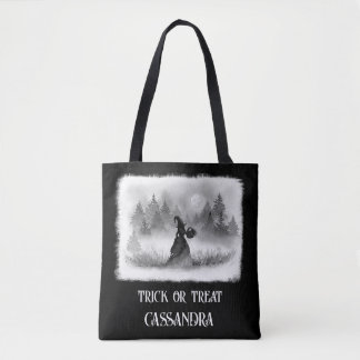Hexen-Trick-or-Treat in einer Vollmondnacht Tasche