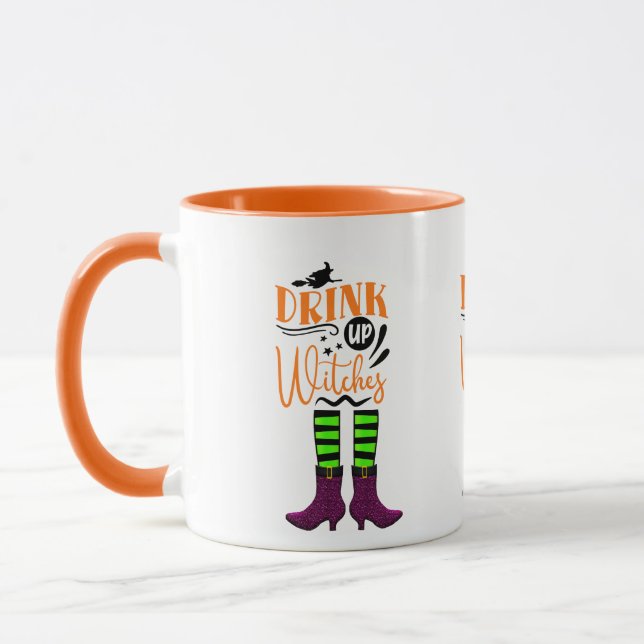 Hexen trinken - Hexen-Legs-Kaffee Tasse (Links)