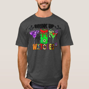 Hexen trinken Hippie Halloween, Weinliebhaber Tric T-Shirt