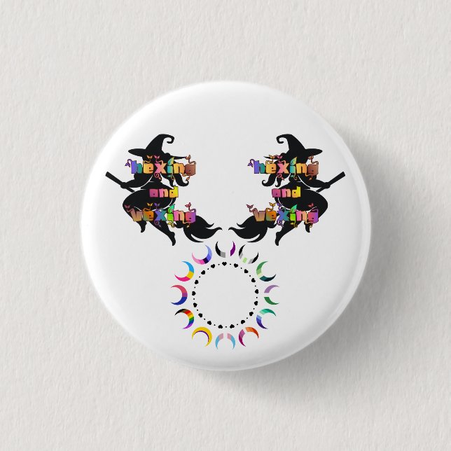 HEXEN UND ÄRGERN für die Plus Size Heidin Button (Vorderseite)