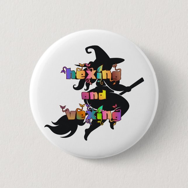 HEXEN UND ÄRGERN für die Plus Size Hexe Button (Vorderseite)