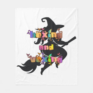 HEXEN UND ÄRGERN für die Plus Size Hexe Fleecedecke