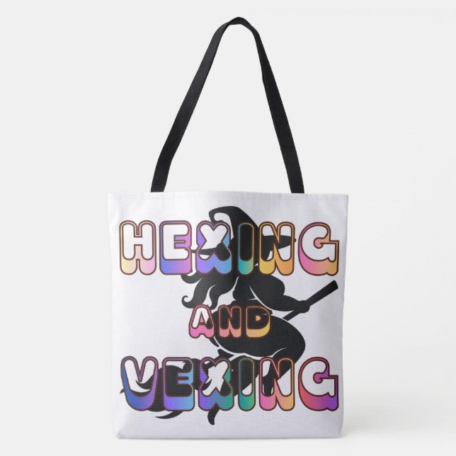 HEXEN UND ÄRGERN für die Plus Size Hexe Tasche (Vorderseite)