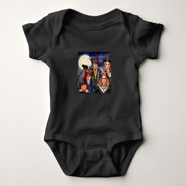 Hexen und Hexenmeister Baby Strampler (Vorderseite)