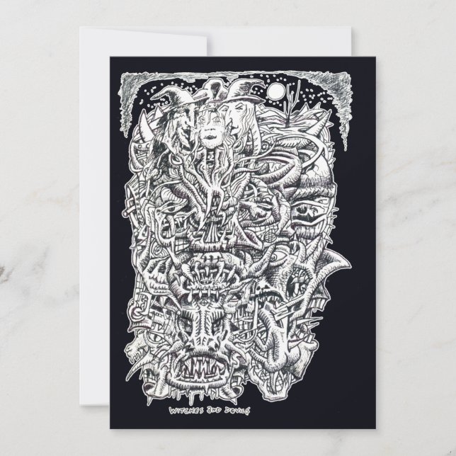 Hexen und Teufel, von Brian Benson Flachkarte (Vorderseite)