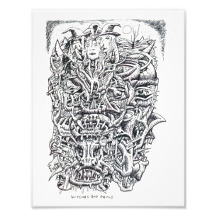 Hexen und Teufel von Brian Benson Fotodruck