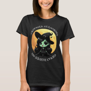 Hexen Vibes nur grün und Vollmond Grafik T-Shirt