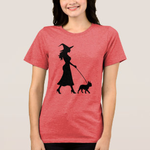 Hexen-Walking-Frenchie Tri-Blend Shirt
