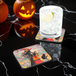 Hexen Way Halloween Art von Molly Harrison Getränkeuntersetzer