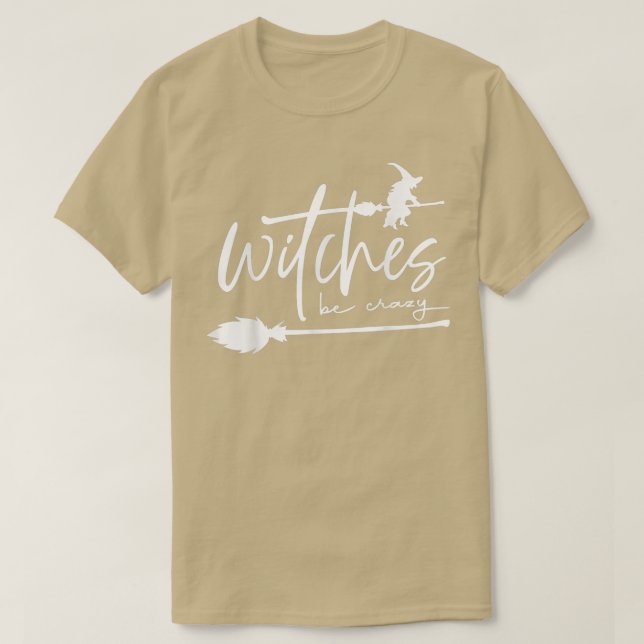 Hexen werden Crazy Hexe Vibes Hexchy Frau Spooky H T-Shirt (Design vorne)