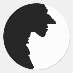 Hexen Yin Yang Runder Aufkleber