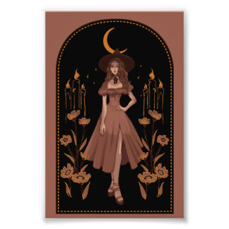 Hexen-Zauber-Illustration Fotodruck